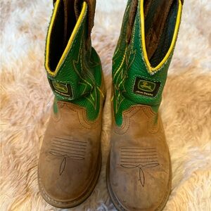 John Deere Green Cowboy Boots